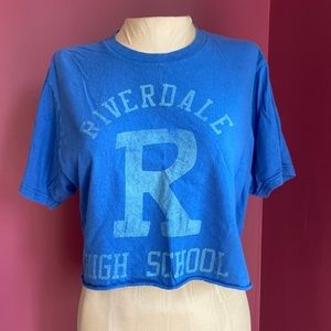 Riverdale College Royal Blue Crop Top